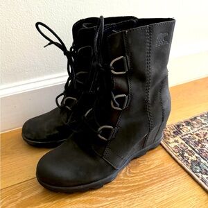 Sorel Women’s Joan of Arctic Wedge II Boot - Black, Size 9